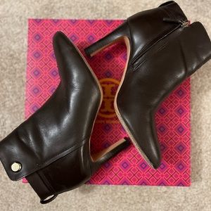 Tory Burch brown booties